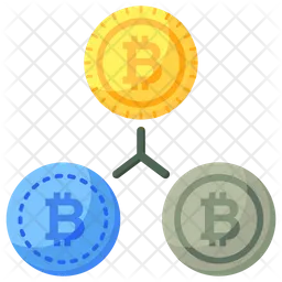 Red bitcoin  Icono