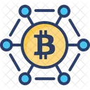 Red bitcoin  Icono