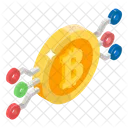 Red bitcoin  Icono