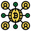 Red bitcoin  Icono