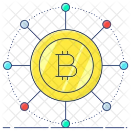 Red bitcoin  Icono