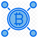 Red bitcoin  Icono