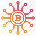 Red bitcoin  Icono