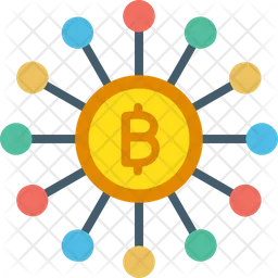 Red bitcoin  Icono