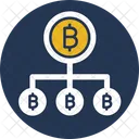 Red Bitcoin Blockchain Estructura De Red Bitcoin Icon