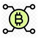 Red bitcoin  Icono