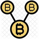 Red Bitcoin Bitcoin Red Icono