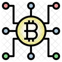 Red bitcoin  Icono