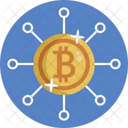 Red bitcoin  Icono