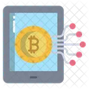 Red bitcoin  Icono