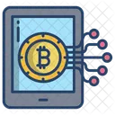 Red Bitcoin Criptomoneda Bitcoin Icono