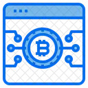 Red bitcoin  Icono