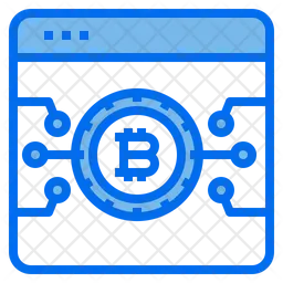 Red bitcoin  Icono