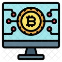 Red bitcoin  Icono