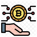 Red bitcoin  Icono