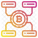 Red bitcoin  Icon