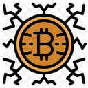 Red bitcoin  Icono