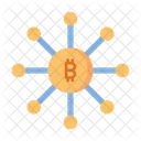 Red bitcoin  Icono