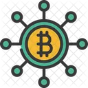 Red bitcoin  Icono