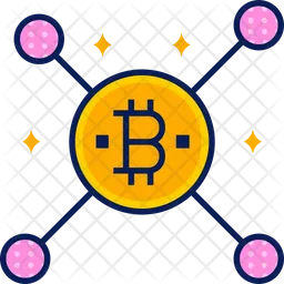 Red bitcoin  Icono