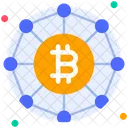 Red bitcoin  Icono