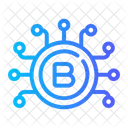 Red bitcoin  Icono