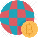 Red bitcoin  Icono