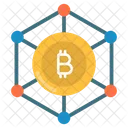 Red bitcoin  Icono