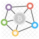 Red bitcoin  Icono