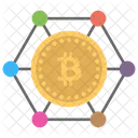 Red bitcoin  Icono