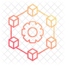 Red blockchain  Icono