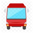 Red Bus Front Back To School Icon Decoration Object Icon
