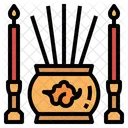 Redcandlechineseandincense Pray Tradition Icon