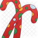 Candy Cane Sweet Dessert Icon