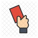 Red Card Foul Left Field Icon
