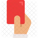 Red Card Foul Penalty Card Icon