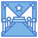 Red Carpet Star Barrier Icon
