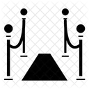 Red Carpet Cordon Entrance Icon