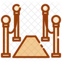 Red Carpet Cordon Entrance Icon