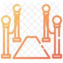 Red Carpet Cordon Entrance Icon