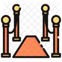 Red Carpet Cordon Entrance Icon
