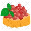 Red Caviar Salmon Roe Caviaring Icon