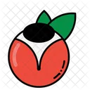 Red Cherry Fruit Healthy Icon
