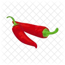 Red Chili Pepper Vegetable Organic Icon