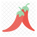 Red Chilies Vegetable Healthy Icon