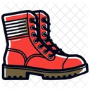 Red Combat Shoes  Icon