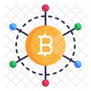 Red Criptografica Red Blockchain Red Bitcoin Icono