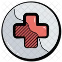 Red Cross Treatment Medical Icon