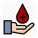 Red Cross Blood Drop Healthcare Icon