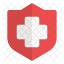 Red Cross Shield Icon